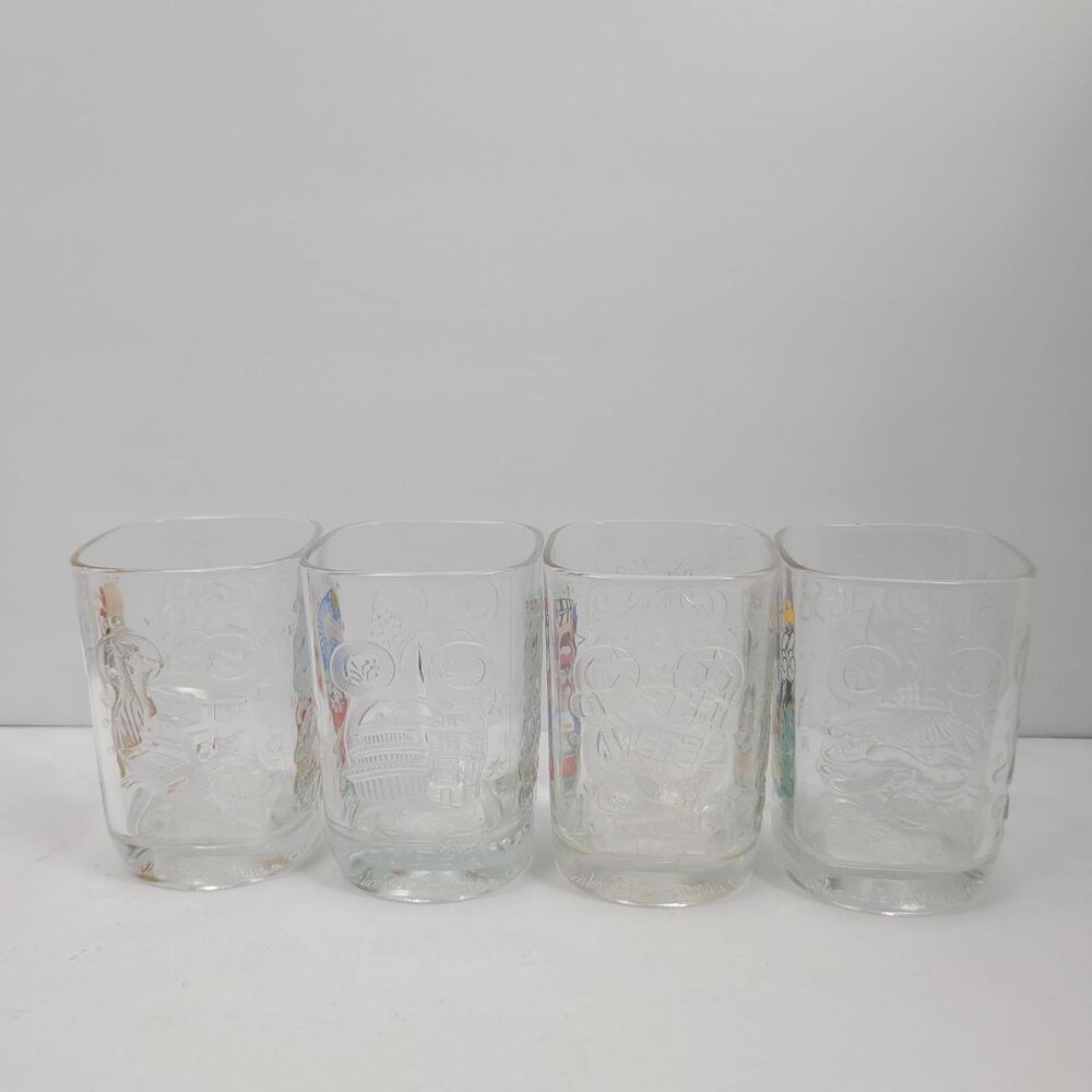 McDonalds Year 2000 Walt Disney World Celebration Collectible Glass Set Of 4 - Picture 4 of 8